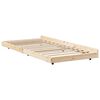 vidaXL Bed Frame Brown 90 x 190 cm Solid Pine wood