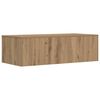 vidaXL Wall-Mounted Desk Artisan Oak 100 x 45 x 30 cm Engineered Wood