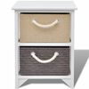 vidaXL Bedside Cabinet Wood