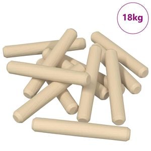 vidaXL Wooden Dowels 12000 pcs Brown Solid wood