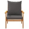 vidaXL Garden Sofa Chair 2pcs with Cushion Solid Wood Acacia