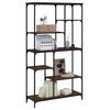 vidaXL Bookshelf Brown Oak 99x35.5x176 cm Engineered Wood and Steel