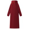 vidaXL Blanket Hoodie Bordeaux Red M Fleece and Flannel
