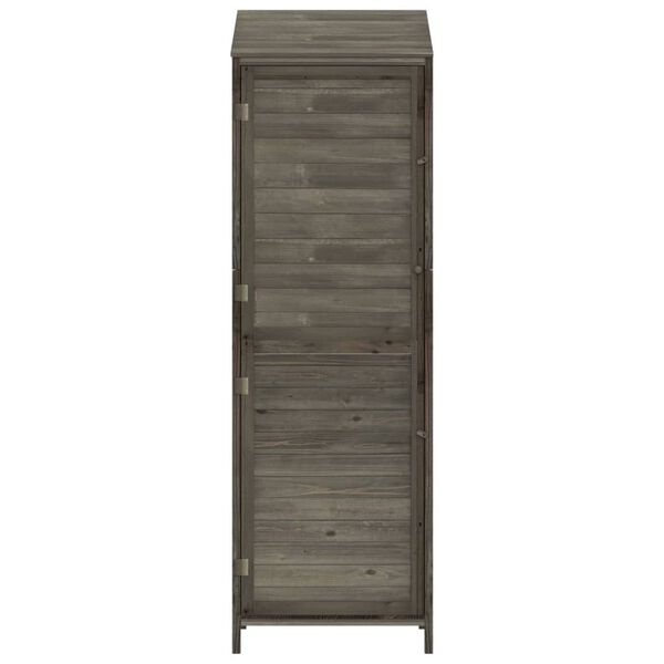 vidaXL Garden Shed Anthracite 55x52x174.5 cm Solid Wood Fir