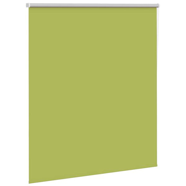 vidaXL Roller Blind Blackout Leaves Green 135x175 cm Fabric Width 131.6 cm Polyester