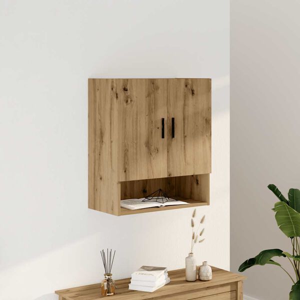 vidaXL Wall Cabinet Artisan Oak 60x31x70 cm Engineered Wood