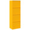 vidaXL Storage Cabinet 2 pcs Mustard Yellow 60 x 40 x180 cm