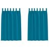 vidaXL Blackout Curtains with Rings 2 pcs Turquoise 175 x 140 cm