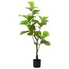 vidaXL Artificial Ficus Tree 30 Leaves 125 cm Green