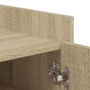 vidaXL Shoe Cabinet Sonoma Oak 52x37.5x100 cm Engineered Wood