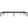 vidaXL Metal Bed Frame without Mattress Black 180x200cm