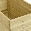 vidaXL Garden Raised Bed with Floor 100x50x75 cm Impregnated Pinewood