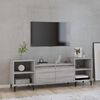vidaXL TV Cabinet Grey Sonoma 160x35x55 cm Engineered Wood