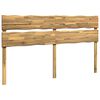 vidaXL Live Edge Headboard ROSTOCK White 200 cm Solid Acacia Wood