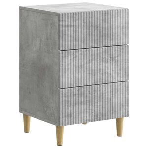 vidaXL Bedside Cabinet Concrete Grey 43 x 41 x 66.5 cm Engineered Wood