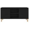 vidaXL TV Cabinet Black Oak 102 x 35 x 50 cm Engineered Wood