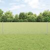 vidaXL Fence with Post Silver 0.6 x 50 m Steel