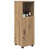 vidaXL Bathroom Cabinet with Storage Artisan Oak 30 x 35 x 95 cm