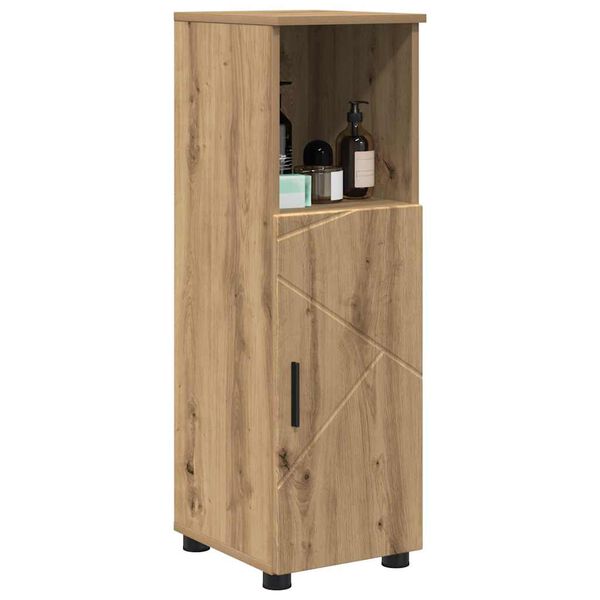 vidaXL Bathroom Cabinet with Storage Artisan Oak 30 x 35 x 95 cm