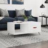 vidaXL Coffee Table White 90x50x40 cm Engineered Wood