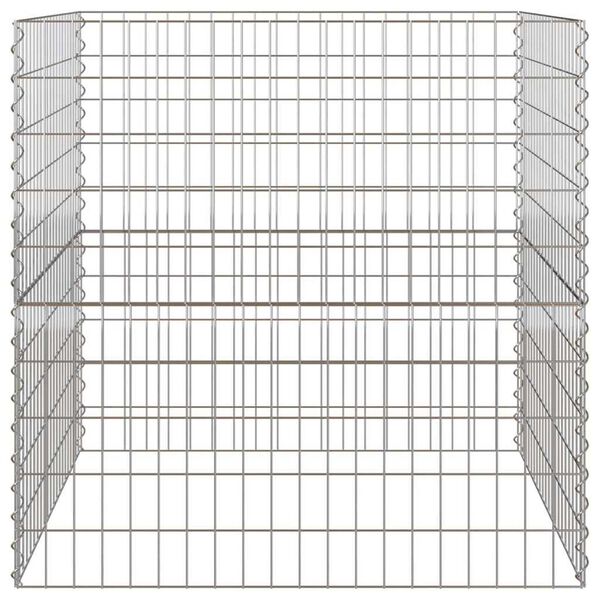 vidaXL Square Composter 100 x 100 x 100 cm Iron