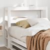 vidaXL Headboard with Shelves White 75 cm Solid Wood Pine