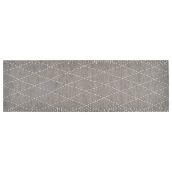 vidaXL Kitchen Rug Washable Rhombus 60x180 cm Velvet
