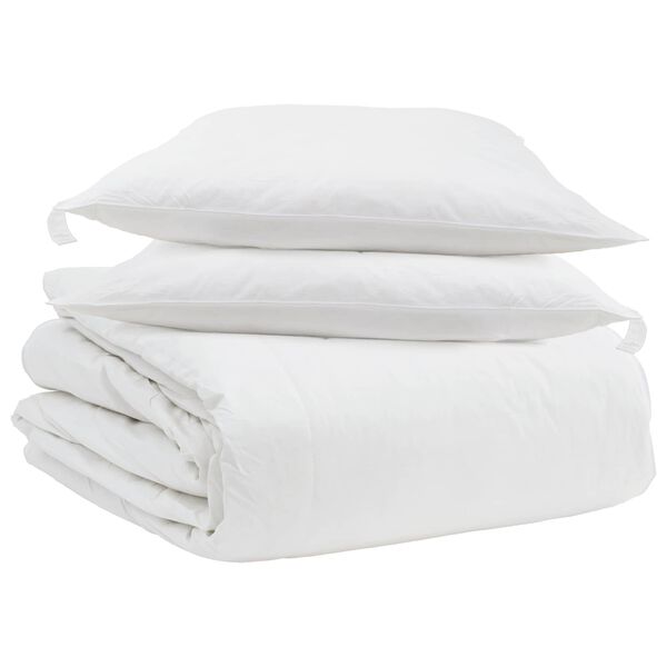 vidaXL Duvet Set with Pillow 3 pcs White Down Feather