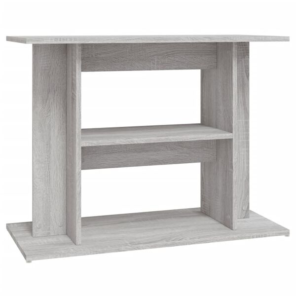 vidaXL Aquarium Stand Grey Sonoma 80x35x60 cm Engineered Wood