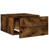 vidaXL Wall-mounted Bedside Cabinets 2 pcs Smoked Oak 35x35x20 cm