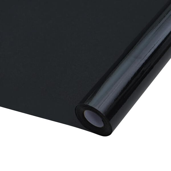 vidaXL Window Films 5 pcs Static Frosted Black PVC