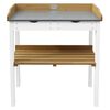 AXI Potting Table with 2 Drawers Brown and White