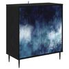 vidaXL Sideboard RAALTE Black Oak 69 x 33 x 76 cm Engineered Wood