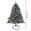 vidaXL Artificial Christmas Tree with 150 LEDs with Stand Green 120 cm
