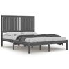 vidaXL Bed Frame without Mattress Grey 120x200 cm Solid Wood Pine