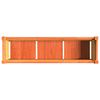 vidaXL Garden Planter with Legs Wax Brown 110x31x70 cm Solid Wood Pine