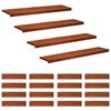 vidaXL Stair Treads 20 pcs 120 x 25 x 2 cm Brown Solid Beech Wood