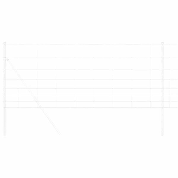 vidaXL Field Fence Grey 1 x 10 m Steel