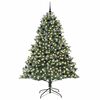 vidaXL Artificial Christmas Tree with 300 LEDs with Stand Green 240 cm