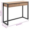 Finori Console Table Denver 44 Artisan Oak and Anthracite Grey