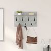 vidaXL Wall-Mounted Coat Rack with Shelf Concrete Grey 60 x 40 x 12 cm