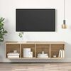 vidaXL Wall-mounted TV Cabinet Sonoma Oak 37x37x142.5 cm Engineered Wood