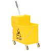 vidaXL Cleaning Trolley with Mop Bucket Polypropylene