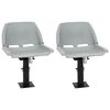 vidaXL Boat Seats 2 pcs with Pedestal Height Adjustable 360&deg; Rotatable