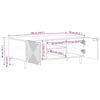 vidaXL Coffee Table Brown 100x54x40 cm Solid Wood Mango