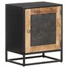 vidaXL Bedside Cabinet 40x30x50 cm Rough Mango Wood
