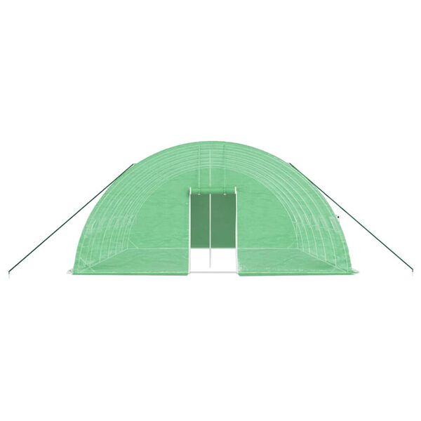 vidaXL Greenhouse with Steel Frame Green 36 m&sup2; 6x6x2.85 m