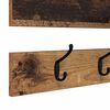 vidaXL Wall-Mounted Coat Rack Old Wood 90 x 15 x 36 cm Engineered wood