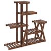 vidaXL Flower Stand 95x25x96 cm Solid Wood Fir