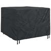 vidaXL Furniture Cover Black 135 x 135 x 90 cm 210D Oxford Fabric